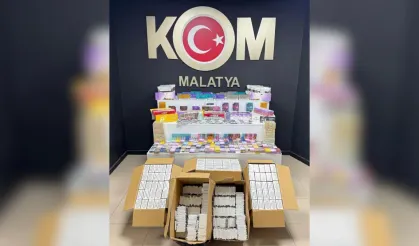 Malatya'da kaçakçılık operasyonu: 63 bin 900 makaron ele geçirildi