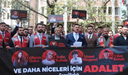Yeniden Refah Gençlik Kolları'ndan Adalet Bakanlığı önünde 'adalet' çağrısı