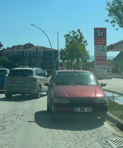 Düzce'de ters yönde ilerleyen sürücüye ceza