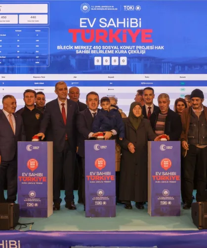 Bilecik'te bin 419 sosyal konut için kura heyecanı