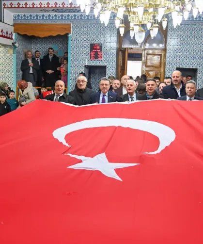 Trabzon'da Başkan Genç ve çocuklar şehit Eren Bülbül'ü unutmadı