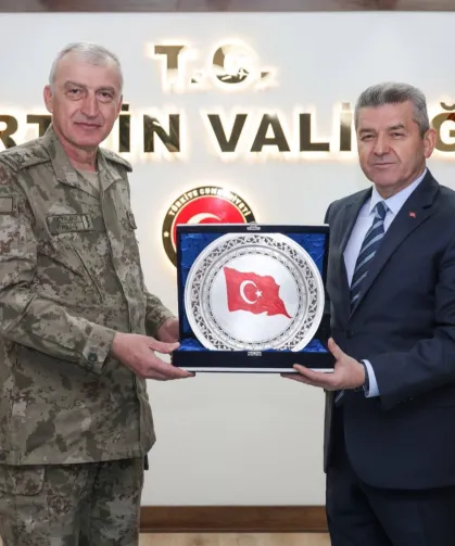 Erzurum 9. Kolordu Komutanı Tümgeneral Akyıldız Artvin'de