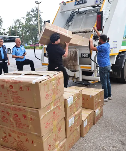 Antalya otogarında 1 ton yoğurt imha edildi