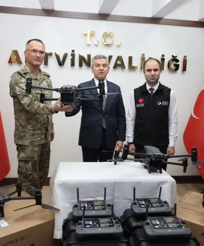 Artvin'de 4 termal drone göreve başladı