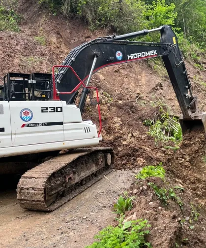 Trabzon'da sel ve heyelan seferberliği