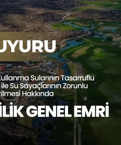 Iğdır'da su tasarrufu için yeni dönem... Su sayacı zorunlu hale getirildi
