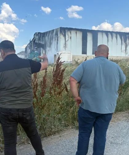 Keşan'da katı atık bertaraf tesisinde yangın