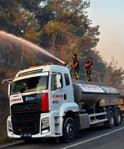 Kocaeli'den Balıkesir'e yangın desteği