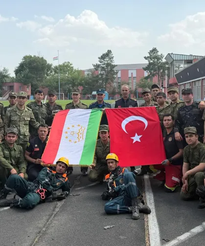 Konya Büyükşehir Belediyesi'nden Tacikistanlı İtfaiyecilere Özel Eğitim