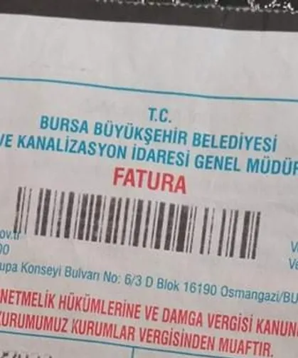 Bursa Belediyesi'nden BUSKİ Su Tarifeleri Güncellemesi Açıklaması