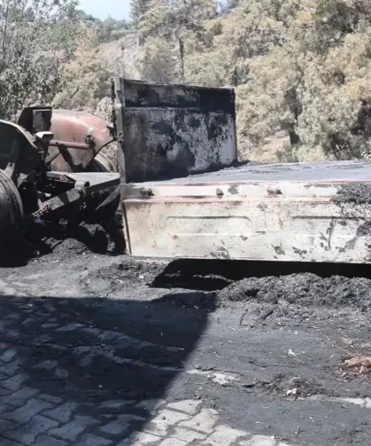 Muğla Büyükşehir'den Seydikemer'de yangın sonrası hasar tespit