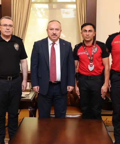 Türkiye ikincisi polis memurundan Genel Müdür Fidan'a ziyaret