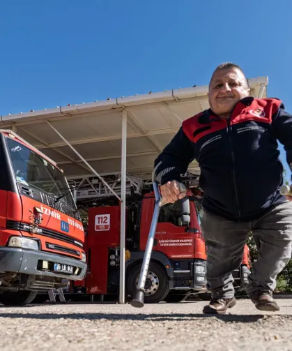 '110 Yaşar'ın 24 yıllık itfaiyecilik öyküsü