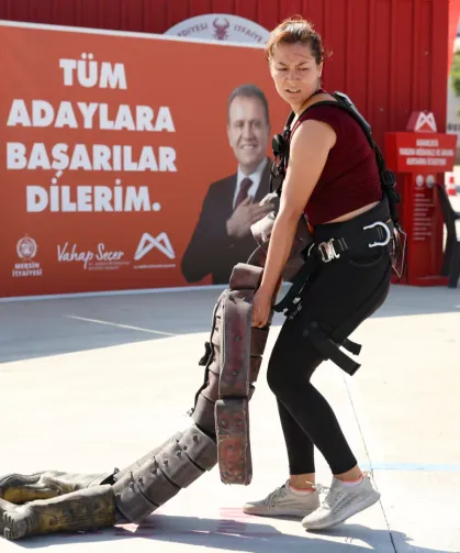 İtfaiye eri olmak için kıyasıya yarıştılar
