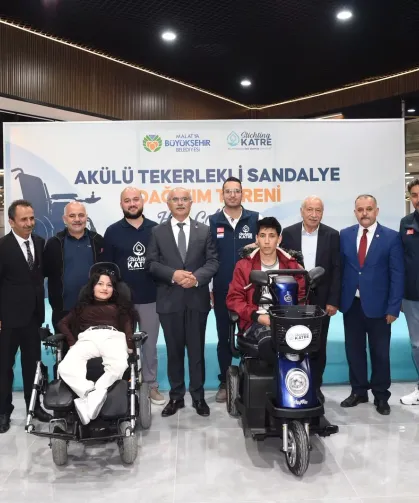 Malatya'da 80 akülü tekerlekli sandalye ihtiyaç sahiplerine teslim edildi