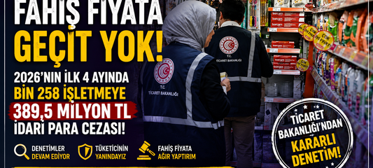 Fahiş Fiyata Geçit Yok: Bakanlıktan 1.258 İşletmeye Dev Ceza!