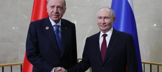 Cumhurbaşkanı Erdoğan, Rusya Devlet Başkanı Putin ile bir araya geldi