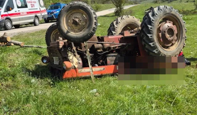 Bilecik'te traktör devrildi, sürücü yaralandı