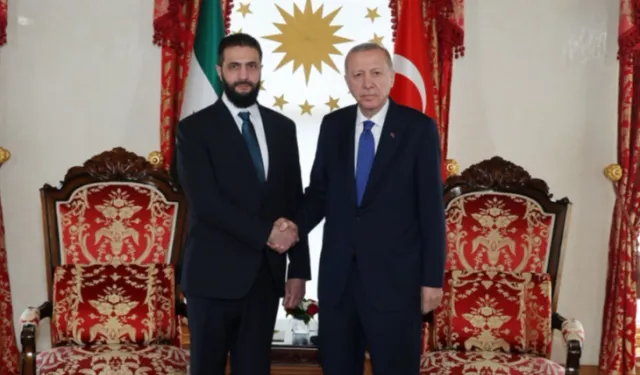 Cumhurbaşkanı Erdoğan, Şara ile görüştü