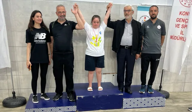 Konya Meram'da yüzmede ilk yarış, ilk zafer