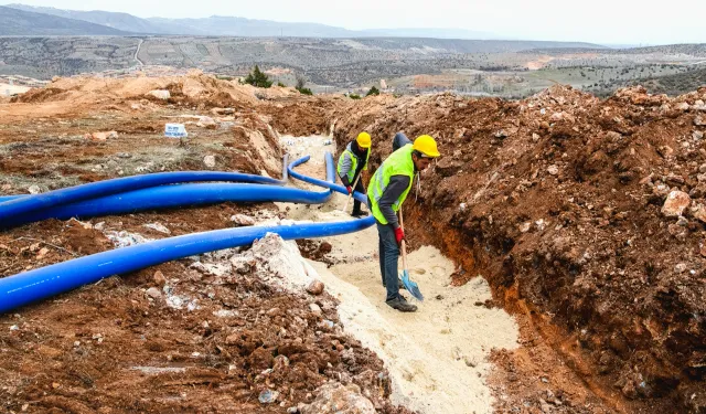 Malatya'da 8 bin 100 metre altyapı