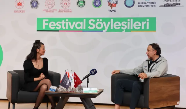 Orhun Ene spor söyleşı̇lerı̇'nde gençlerle buluştu