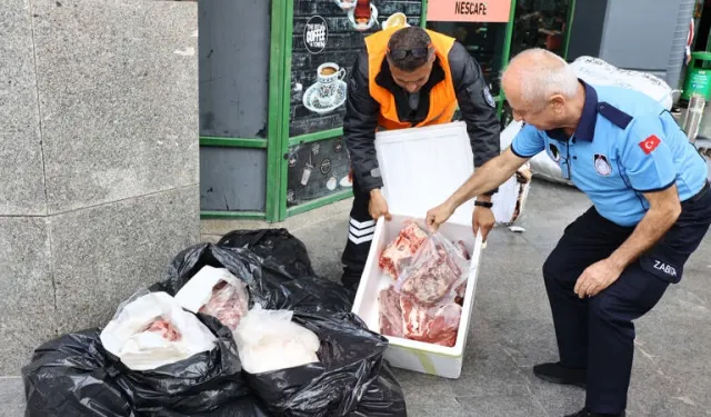 Usulsüz şekilde taşınan 300 kilogram ete el kondu