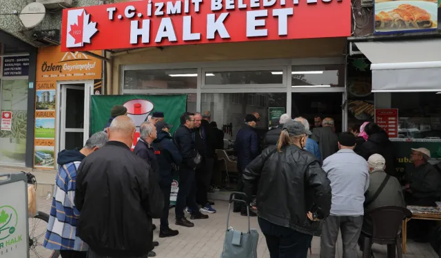 İzmit'te 'Halk Et'e bayram molası