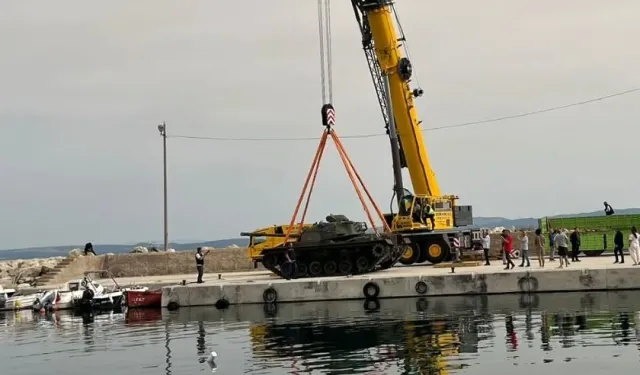 Saros Körfezi'nde çevreci hamle... Hurda tank yapay resif oluyor