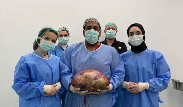 10 kilogramlık kitle patlamadan çıkarıldı