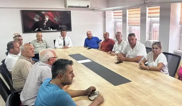 Keşan muhtarlarından İlçe Milli Eğitim Müdürü Kemik’e ziyaret