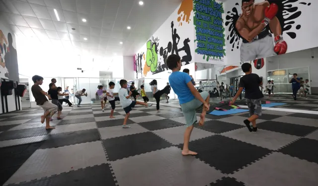 Çocukların spor heyecanı