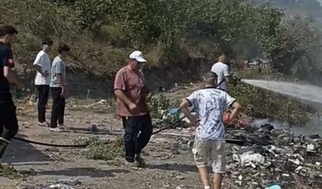 Düzce Yığılca’da fındık bahçesinde yangın... 6 hektar zarar gördü