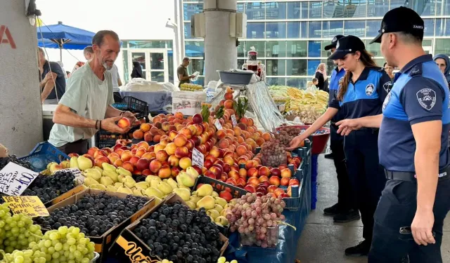 Gebze Zabıtası'ndan pazaryerinde rutin denetim