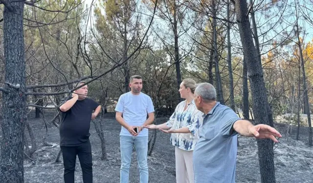 Taybıllı’dan Enez’de yangın bölgesine dayanışma ziyareti