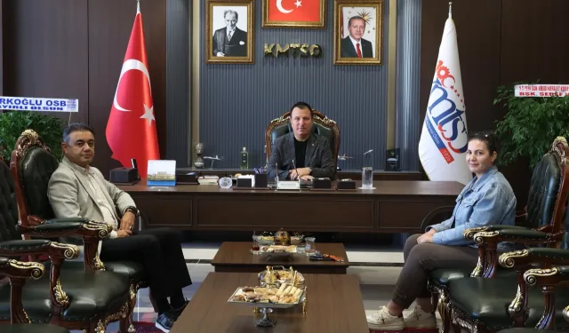 Başkan Çiçek'ten KMTSO Başkanı Buluntu'ya ziyaret