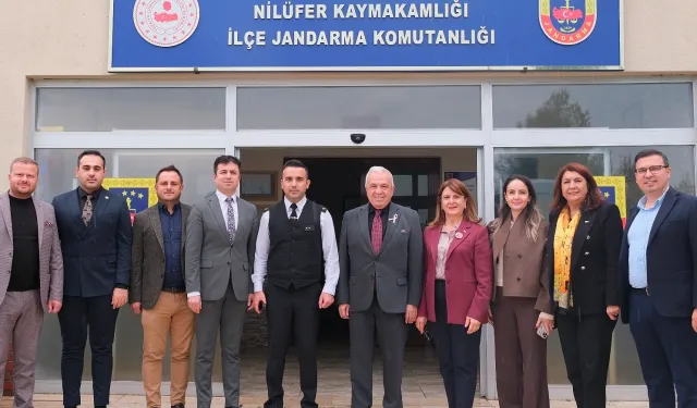 Bursa'da Şadi Özdemir'den Üsteğmen Önderışık'a ziyaret