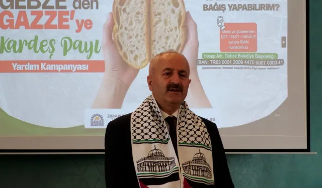 Gebze'den Gazze'ye kardeş payı