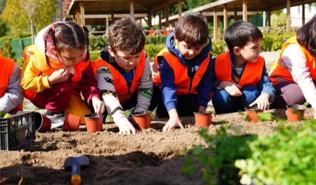 İstanbul Maltepe'de minik eller toprağa can veriyor