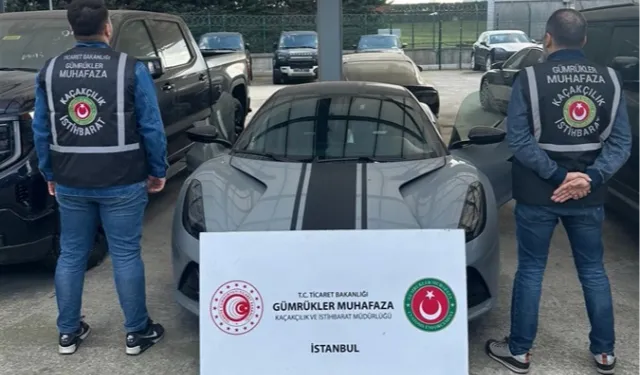 İstanbul'da 288 milyon TL değerinde 10 lüks araca el konuldu!
