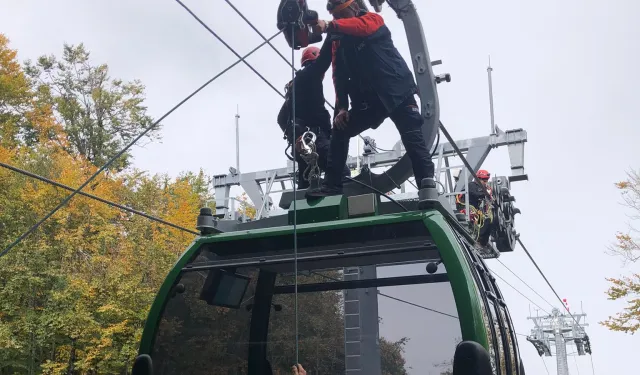 Kartepe Teleferik'te gerçeği aratmayan tatbikat