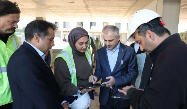 Kocaeli Çayırova Spor Lisesi'nde inşaat hızla sürüyor