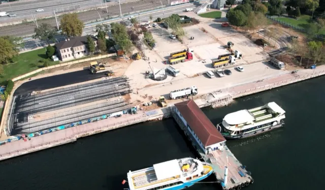 Kocaeli'de 1 Mart Vapur İskelesi Otoparkı yüzde 85 tamam
