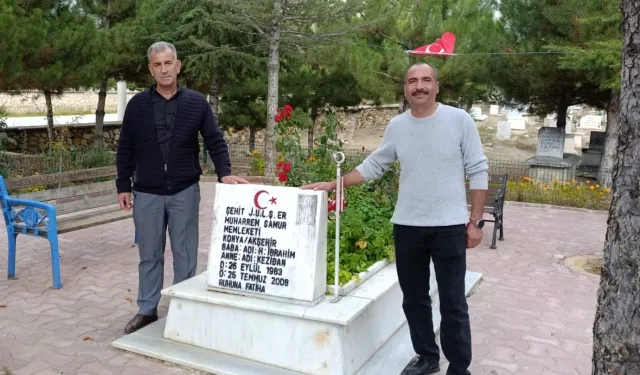 Konya Akşehir'de şehit mezarlıkları onarılıyor