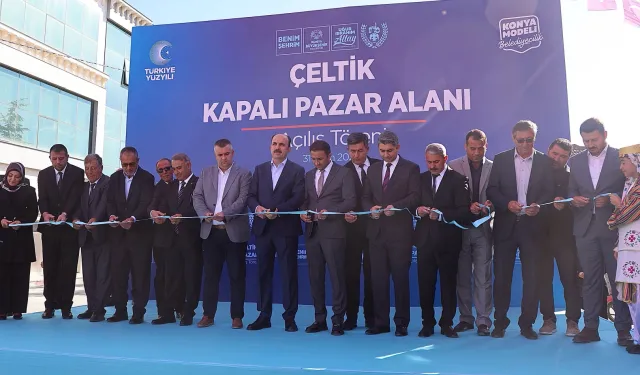Konya'da Çeltik'e 102 milyon liralık Kapalı Pazar Yeri kazandırıldı