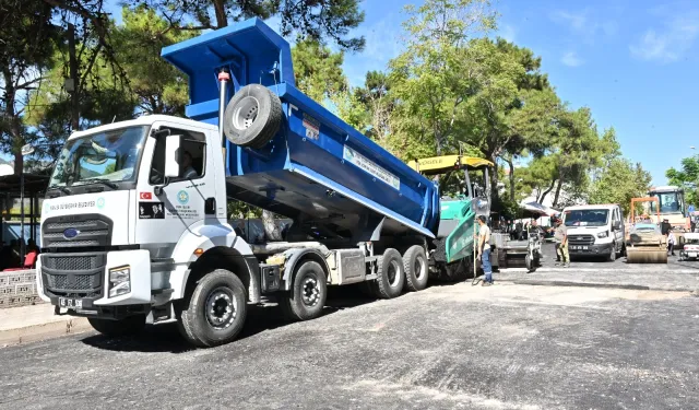 Manisa Kırkağaç'a 5 bin ton sıcak asfalt seriliyor