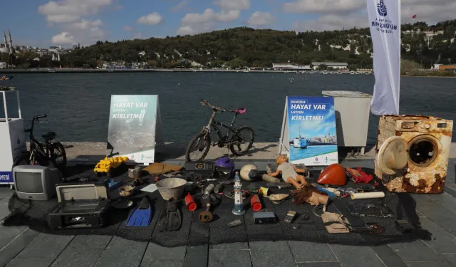 Marmara Denizi'nden neler neler çıktı? Atıklar Marmara Forum'da sergilendi