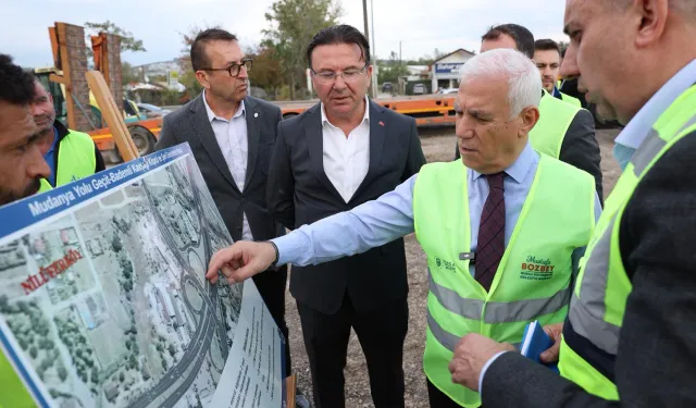 Mudanya Yolu'nda trafiği rahatlatacak köprü projesi hızla ilerliyor