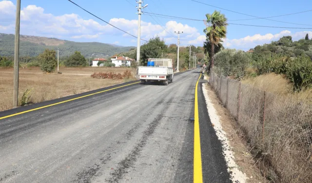 Muğla Büyükşehir, Şirinköy-Çıtlık'ta yol çalışmalarını tamamladı