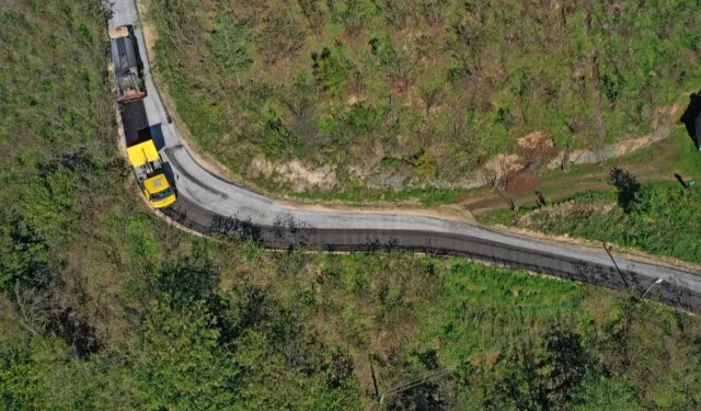 Ordu Çamaş'ta 4 mahalleye hitap eden güzergah asfaltlandı